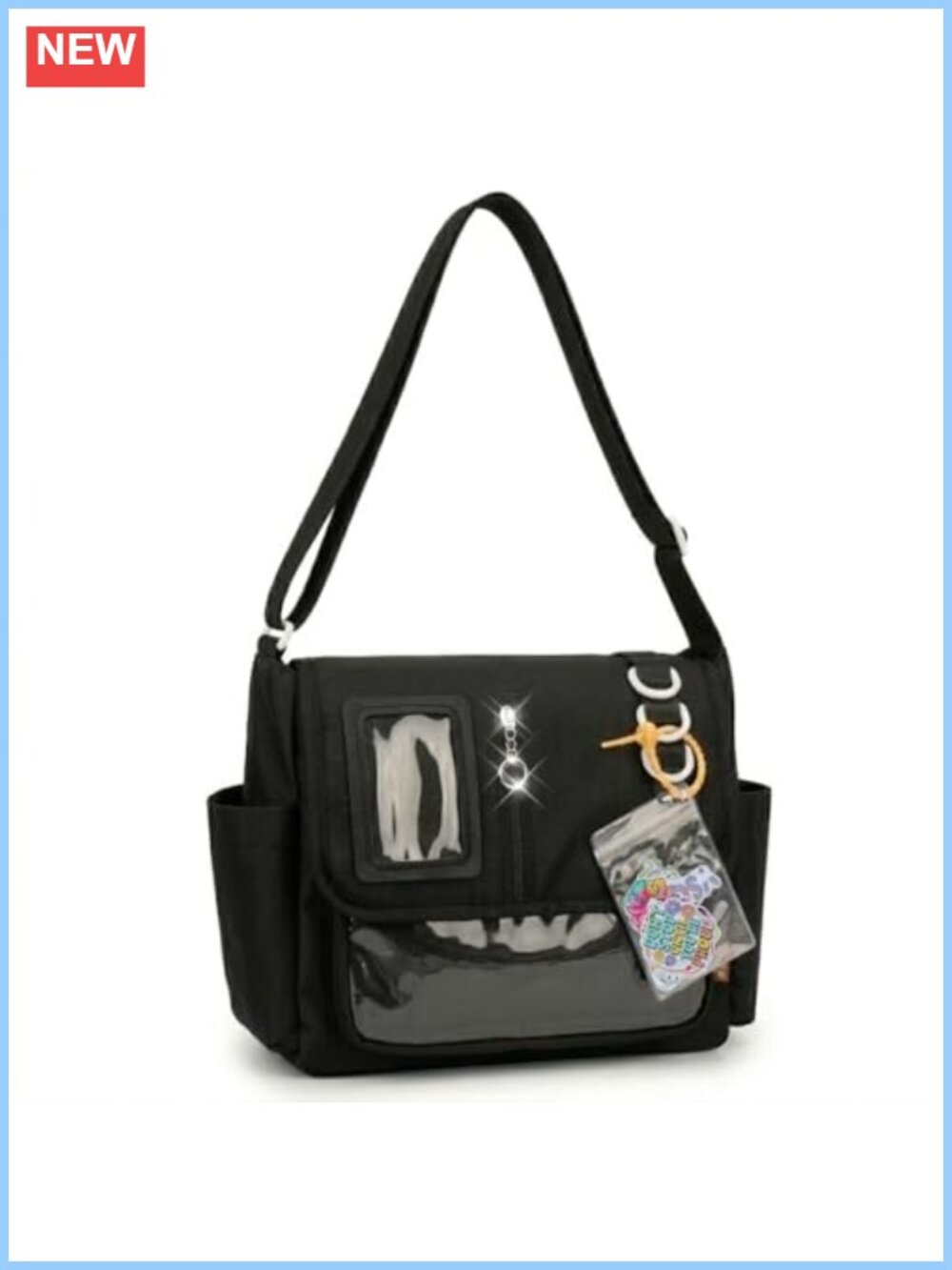 Ita Bag Crossbody Messenger Handbag with Display Window DIY Pin Accessories